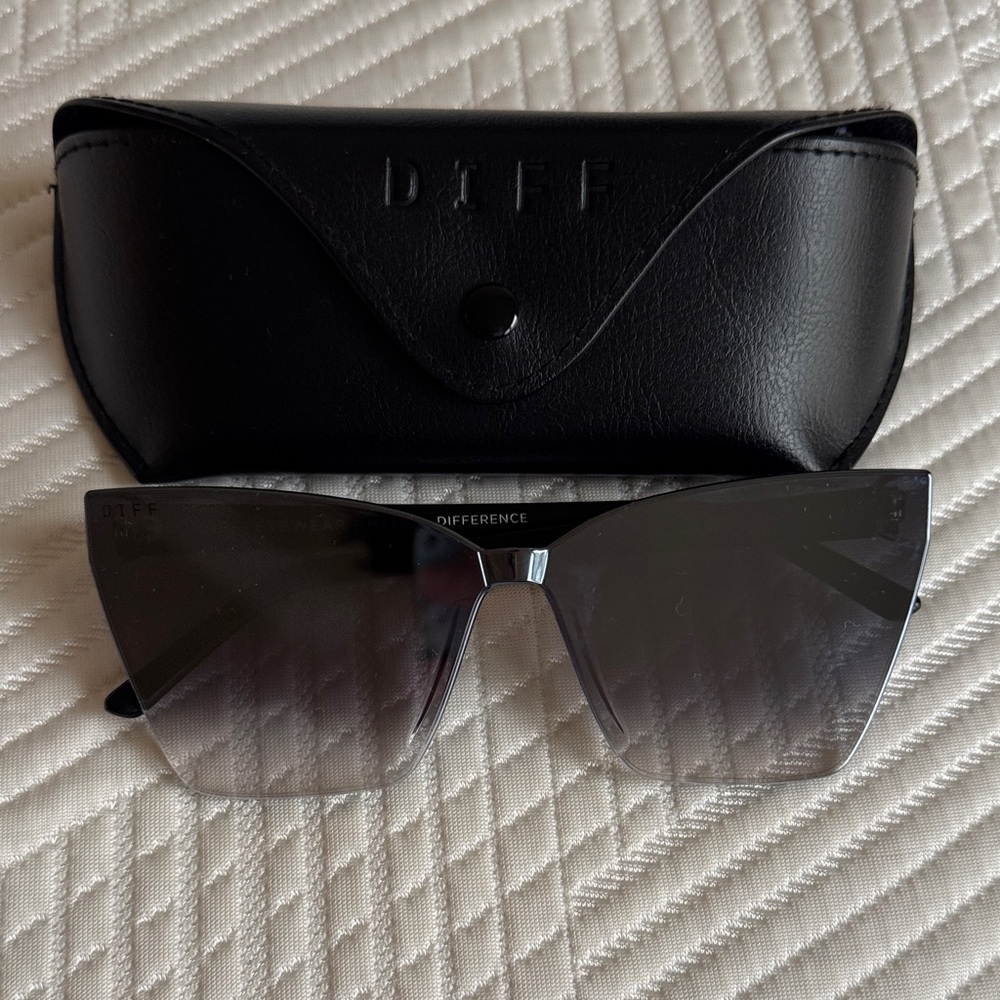 Diff Eyewear Black Gradient Sunglasses